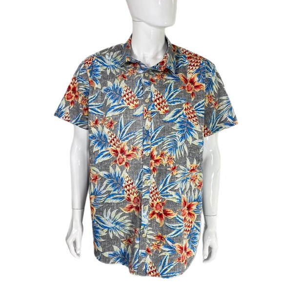 George Men’s Slim Fit Hawaiian Vacation Button Down - Picture 1 of 7